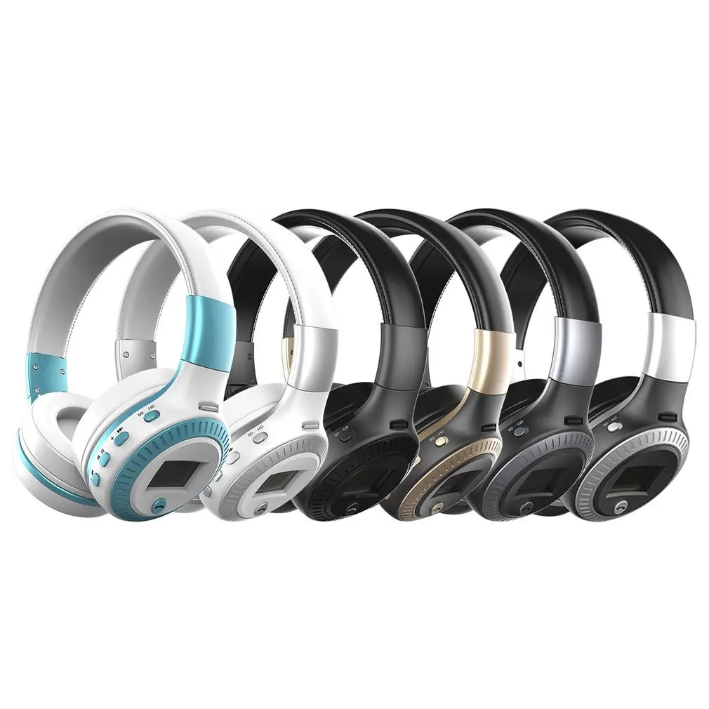 Bluetooth-наушники с ЖК-дисплеем FM-радио и микрофоном | Электроника