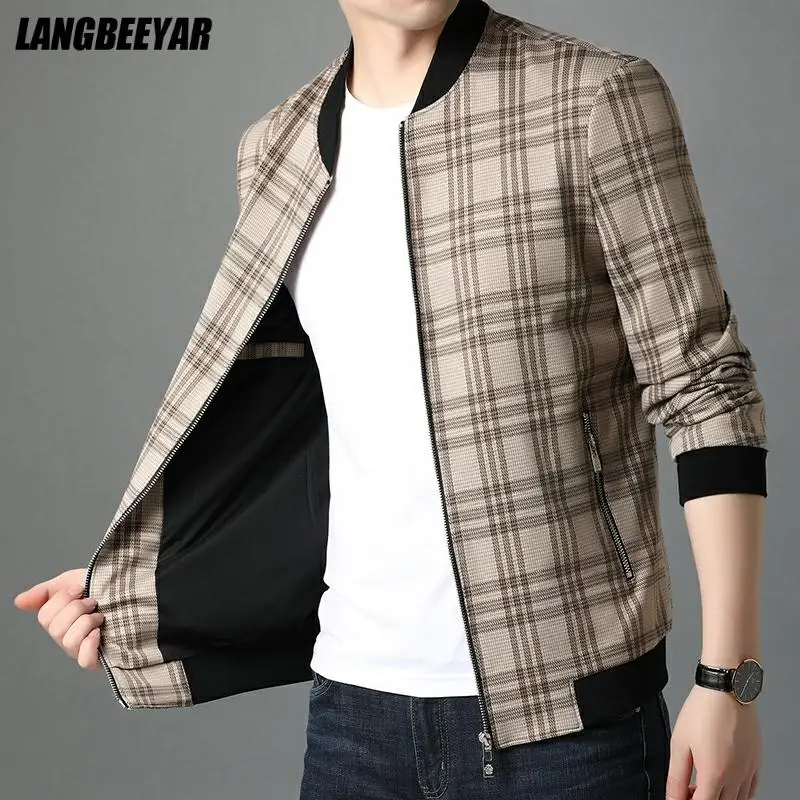 Top Grade New Designer Brand Casual Fashion Baseball Collar Mens Coat Jacket Fashion Plaid Windbreaker Mens Clothing 2021
Top Grade New Designer Brand Casual Fashion Baseball Collar Mens Coat Jacket Fashion Plaid Windbreaker Mens Clothing 2021
