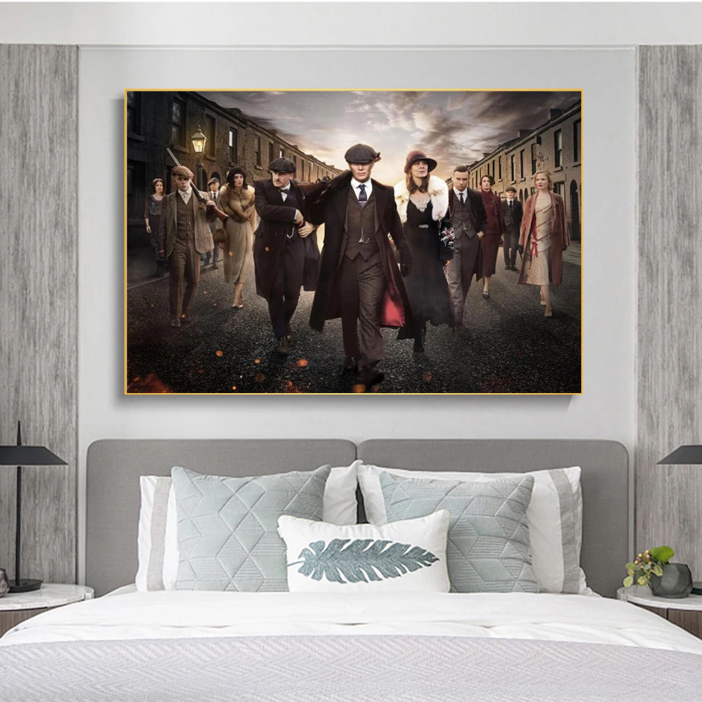 Peaky Blinders Graffiti Art Painting on Canvas British Criminal Movie Posters And Prints Cuadros Wall Picture For Room Decor
Peaky Blinders Graffiti Art Painting on Canvas British Criminal Movie Posters And Prints Cuadros Wall Picture For Room Decor