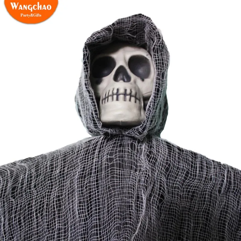 100cm Skull Halloween Hanging Ghost Haunted House Hanging Grim Reaper Horror Props Home Door Bar Club Halloween Decorations 
100cm Skull Halloween Hanging Ghost Haunted House Hanging Grim Reaper Horror Props Home Door Bar Club Halloween Decorations