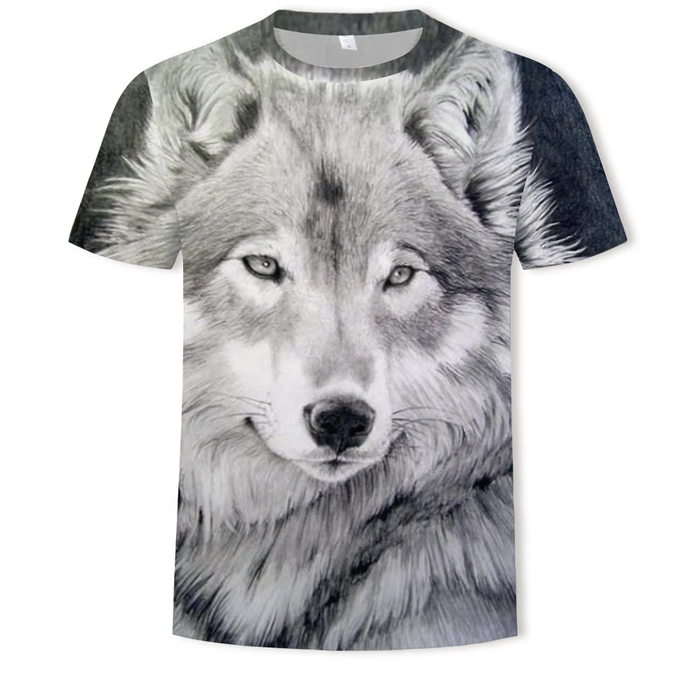Summer hot sale wolf pattern 3D printing Harajuku men's T-shirt O-neck fashion all-match men and women with the same T-shirt
Summer hot sale wolf pattern 3D printing Harajuku men's T-shirt O-neck fashion all-match men and women with the same T-shirt