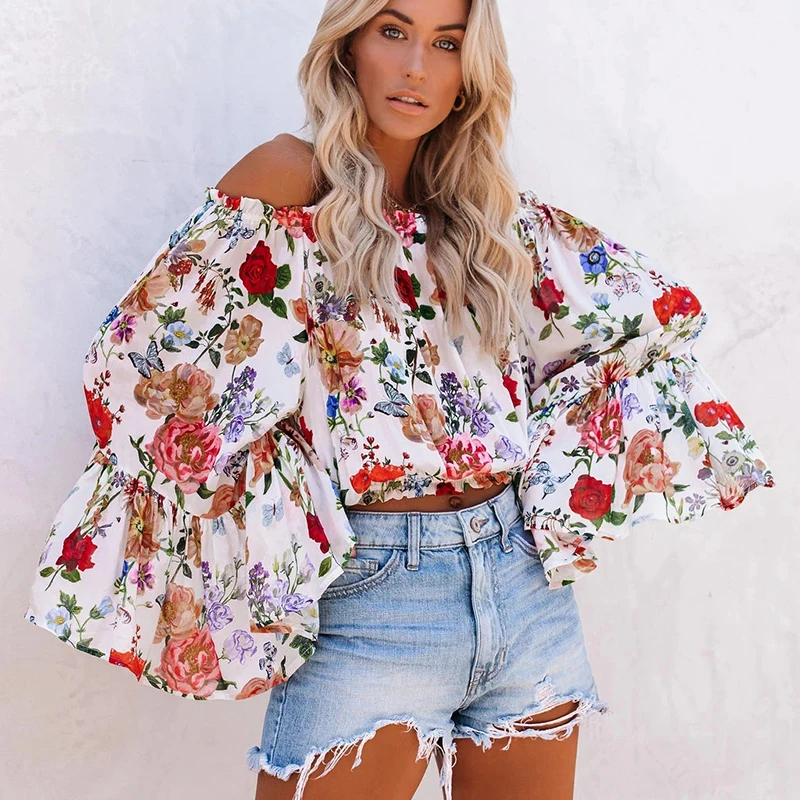 Cotday Loose New Print 2021 Slash Neck Summer Loose Vintage Flare Sleeve Beach Chiffon Floral Versatile Women Blouse
Cotday Loose New Print 2021 Slash Neck Summer Loose Vintage Flare Sleeve Beach Chiffon Floral Versatile Women Blouse