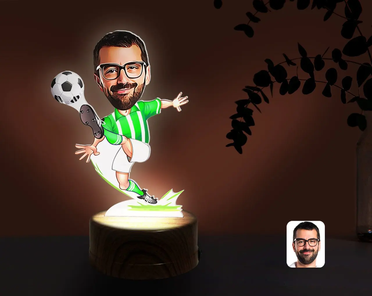 Персонализированный зеленый белый футбольный плеер карикатура декоративная 3D безделушка светодиодный светильник Ник надежный современны...
Персонализированный зеленый белый футбольный плеер карикатура декоративная 3D безделушка светодиодный светильник Ник надежный современны...