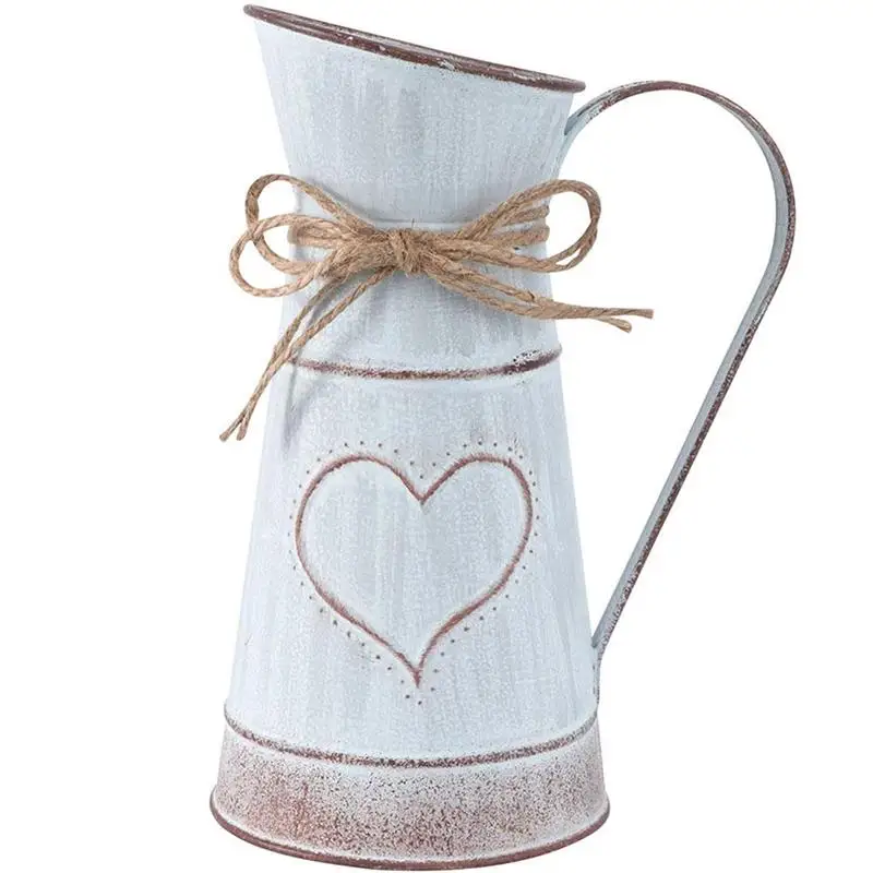 Vintage Flower Vase Iron Art Flower Pot Rustic Flower Bucket for Balcony Living Room Table Decoration 
Vintage Flower Vase Iron Art Flower Pot Rustic Flower Bucket for Balcony Living Room Table Decoration