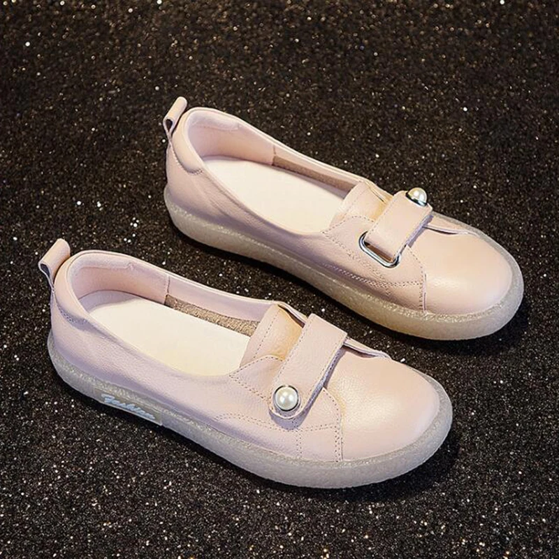 New Fashion Round Toe Women's Shallow Genuine Leather white shoes Women single shoes Casual Flat Shoes Maternity shoes y992
New Fashion Round Toe Women's Shallow Genuine Leather white shoes Women single shoes Casual Flat Shoes Maternity shoes y992