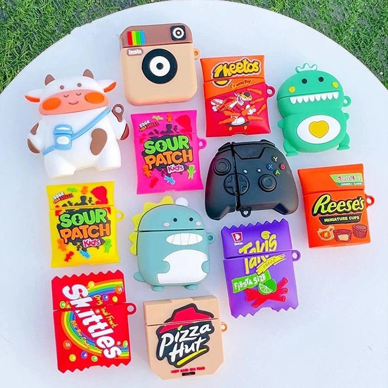 3D Cartoon Cake Drink Potato Chips Cow Silicone Case For Apple Airpods 3 Cover For Airpods 1 2 Pro Case Wireless Charging Cover 
3D Cartoon Cake Drink Potato Chips Cow Silicone Case For Apple Airpods 3 Cover For Airpods 1 2 Pro Case Wireless Charging Cover