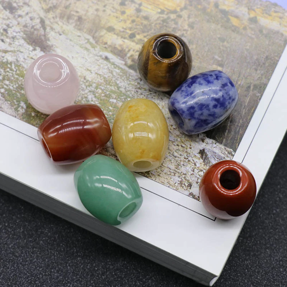 1pc Fashion Natural Gem Stone Big Hole Beads Charms Elliptical Rose Pink Quartz Pendant for Jewelry Making DIY Necklace Bracelet
1pc Fashion Natural Gem Stone Big Hole Beads Charms Elliptical Rose Pink Quartz Pendant for Jewelry Making DIY Necklace Bracelet
