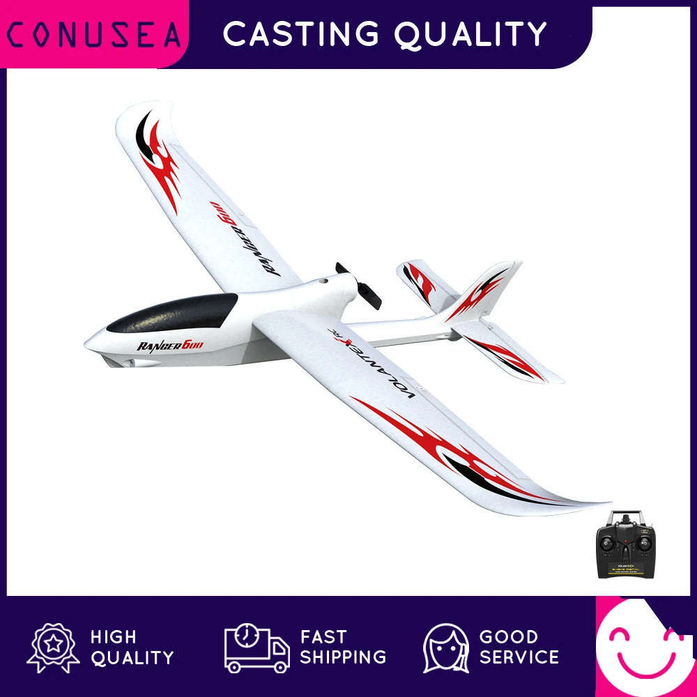 

Volantex 761-2 RC Airplane 2.4GHz 3 Channel Gyro Ranger 600 RC Plane Glider EPP Trainer Warbird Fixed Wing RTF One-Key Aerobatic