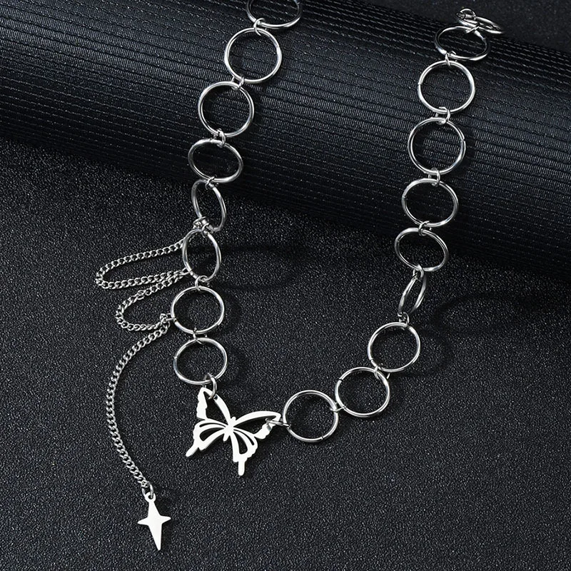 Punk Style Butterfly Choker Necklace Women Collares Gothic Hip Hop Link Chain Necklace Collares Mujer Jewlery Drop Shipping
Punk Style Butterfly Choker Necklace Women Collares Gothic Hip Hop Link Chain Necklace Collares Mujer Jewlery Drop Shipping
