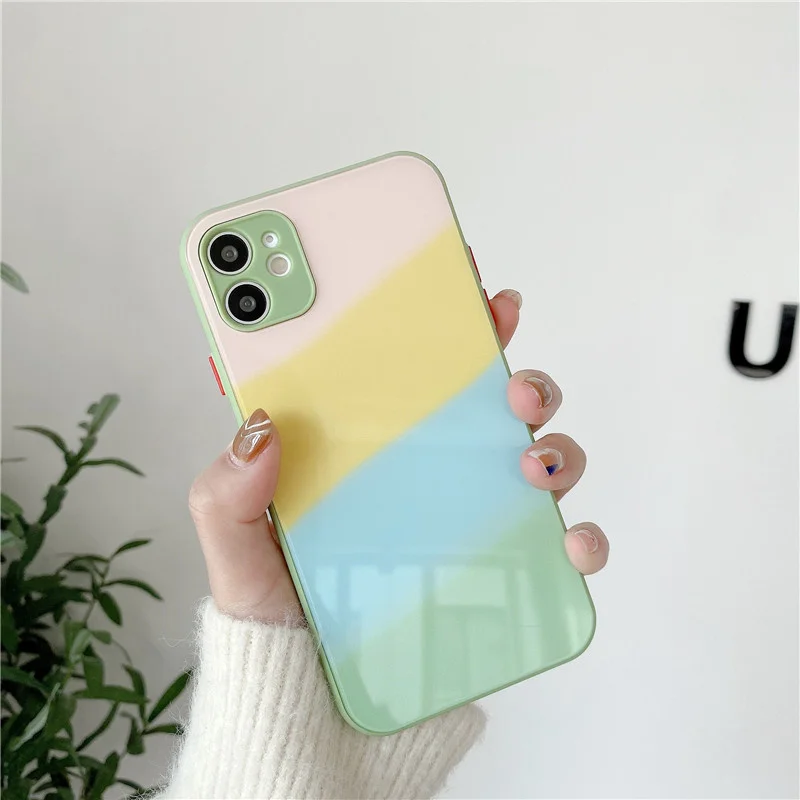 High Quality Colorful Tempered glass Back Case For iPhone 12mini 11pro max XR X XS 8 7 6plus SE20 Hard Cover Protective Shell
High Quality Colorful Tempered glass Back Case For iPhone 12mini 11pro max XR X XS 8 7 6plus SE20 Hard Cover Protective Shell