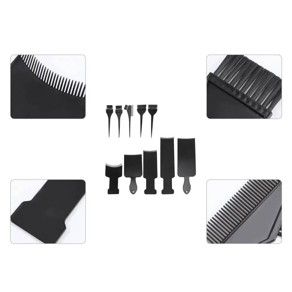 10pcs/ Set Highlighting Board Brush Set Hair Coloring Kit for Hair Salon 
10pcs/ Set Highlighting Board Brush Set Hair Coloring Kit for Hair Salon
