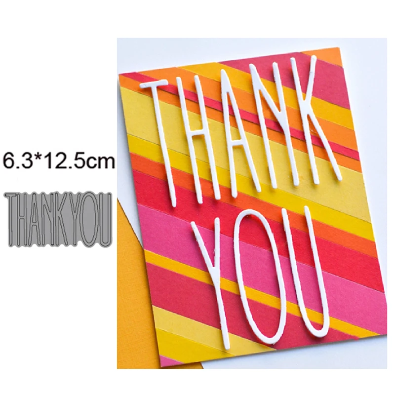 Thank you letter 2022 New metal cutting dies diy photo album crafts scrapbooking card marking stamp embossing decoration
Thank you letter 2022 New metal cutting dies diy photo album crafts scrapbooking card marking stamp embossing decoration
