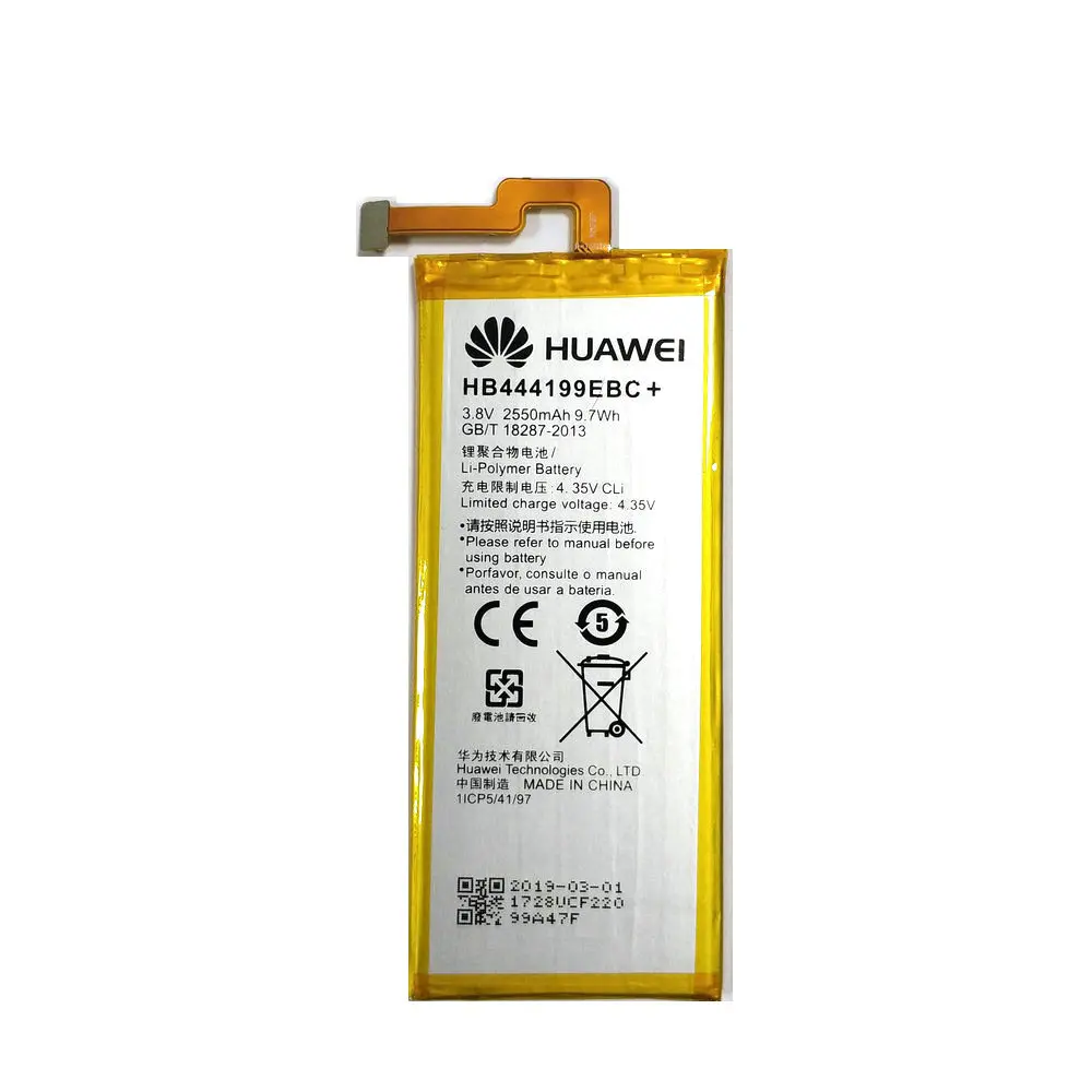 1 шт. новый высококачественный HB444199EBC + 2550 мАч аккумулятор для Huawei HONOR 4C C8818