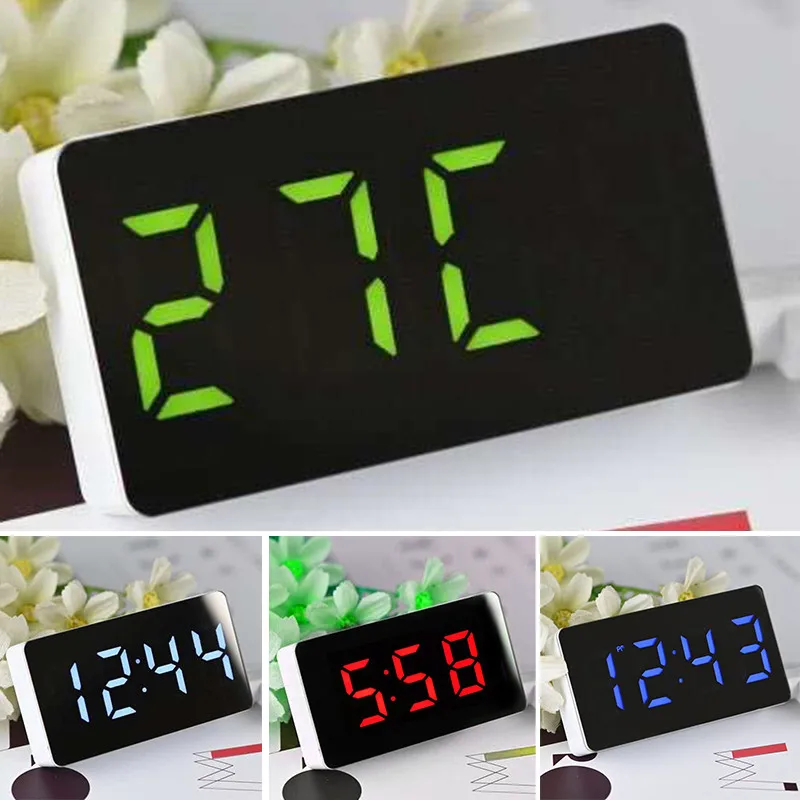 LED Digital Smart Alarm Clock Snooze Table Clock Wake Up Mute Calendar Dimmable Mirror Electronic Desktop Clocks With USB
LED Digital Smart Alarm Clock Snooze Table Clock Wake Up Mute Calendar Dimmable Mirror Electronic Desktop Clocks With USB