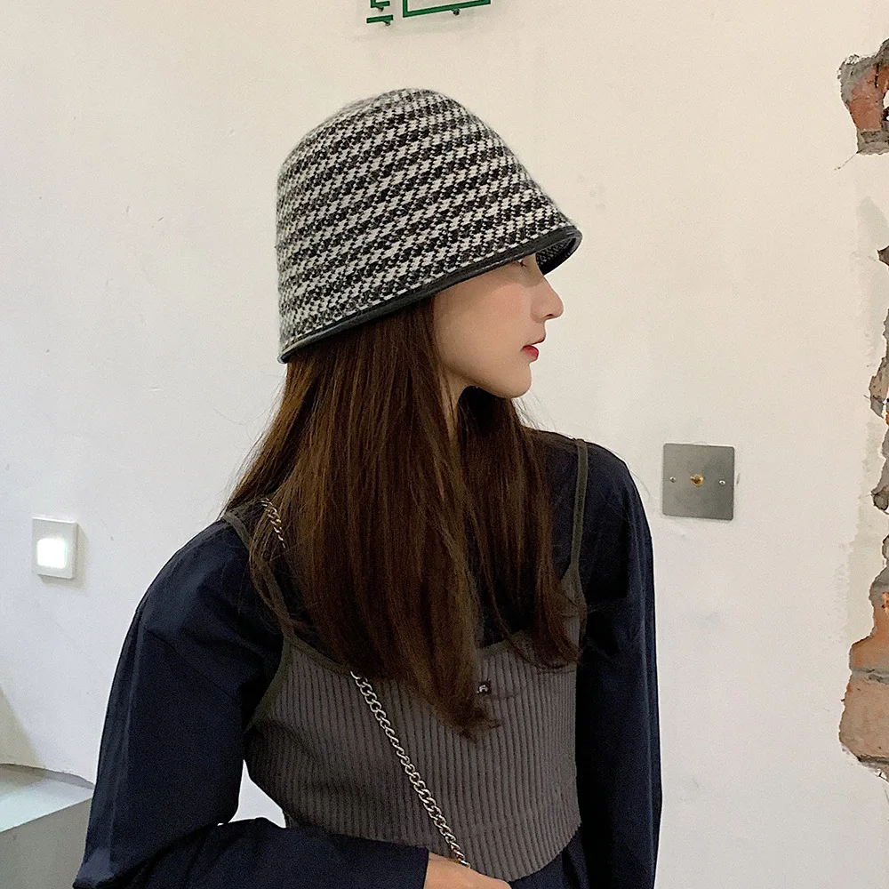 шапка New Autumn Winter Plaid Fisherman Hats For Women French Elegant Bucket Hats Female Houndstooth Basin Black Panama Gorro
шапка New Autumn Winter Plaid Fisherman Hats For Women French Elegant Bucket Hats Female Houndstooth Basin Black Panama Gorro