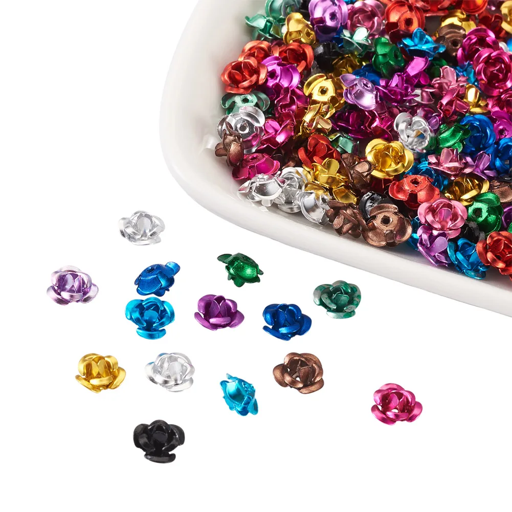 650Pc/Box 6mm 9mm 12mm Aluminum Tiny Rose Flower Spacer Beads for Nail Art Mobile Phone Decoration DIY Crafts Jewelry Making
650Pc/Box 6mm 9mm 12mm Aluminum Tiny Rose Flower Spacer Beads for Nail Art Mobile Phone Decoration DIY Crafts Jewelry Making