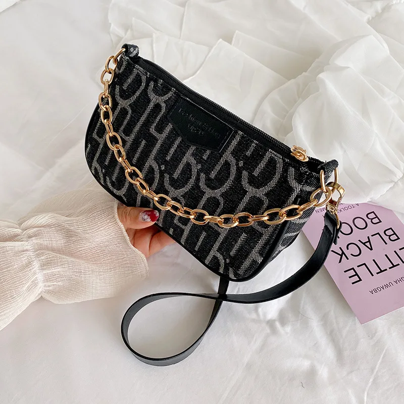 Shoulder Bag Black Underarm Bag Female New Style All-match Shoulder Chain Bag Messenger Bag
Shoulder Bag Black Underarm Bag Female New Style All-match Shoulder Chain Bag Messenger Bag