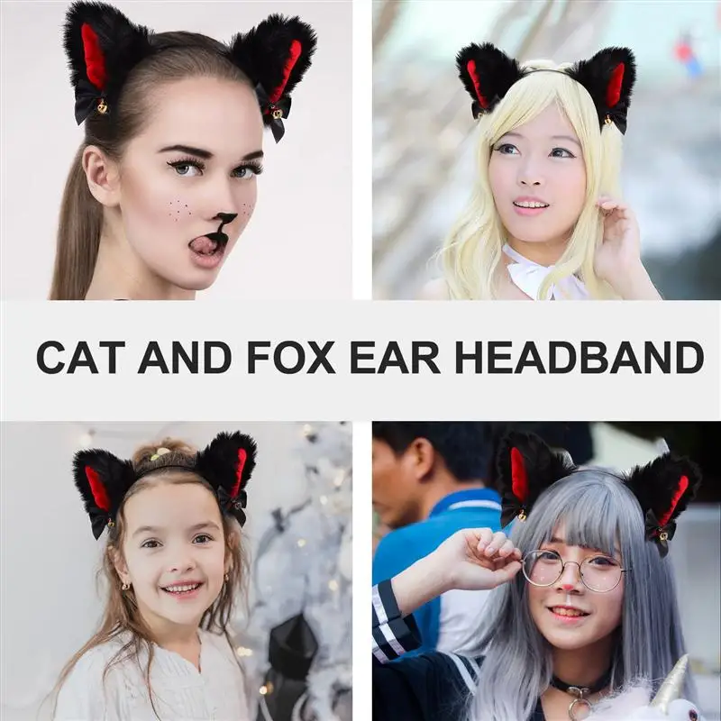 1pc Cat Ears Headband with Bells Bows Lovely Cosplay Costume Hair Hoop for Girls
1pc Cat Ears Headband with Bells Bows Lovely Cosplay Costume Hair Hoop for Girls