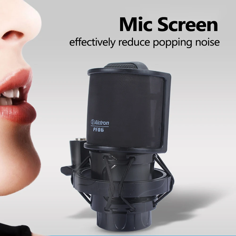 PF06 Microphone Filter Microphones Shield Screen for Recording Microphone Mic Screen 
PF06 Microphone Filter Microphones Shield Screen for Recording Microphone Mic Screen