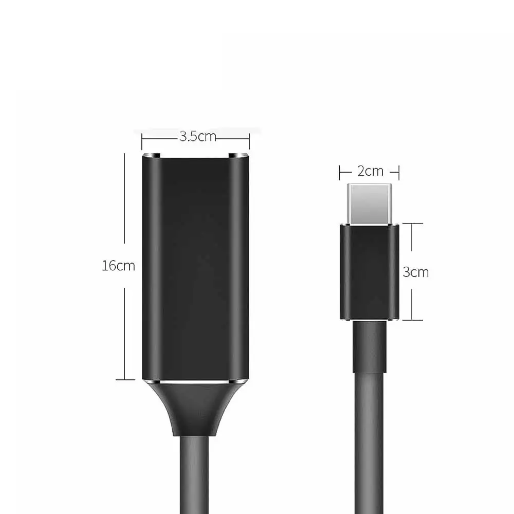 HD 4K USB кабель типа C к Hdmi адаптер 30 Гц 3 1 HDMI папа-Женщина конвертер для ПК компьютера