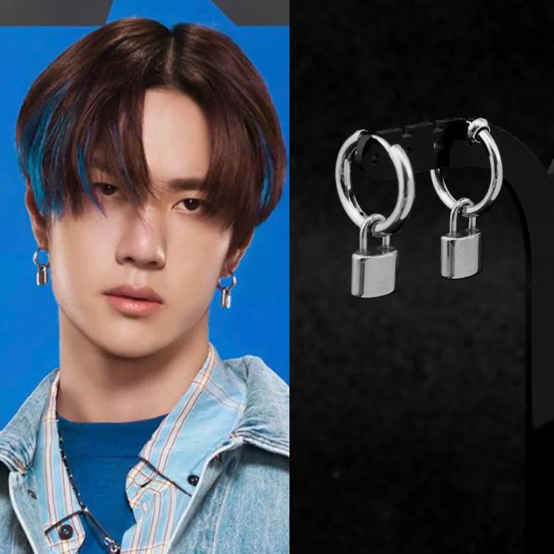 Серьги-гвоздики KPOP в стиле панк из нержавеющей стали | Украшения и аксессуары