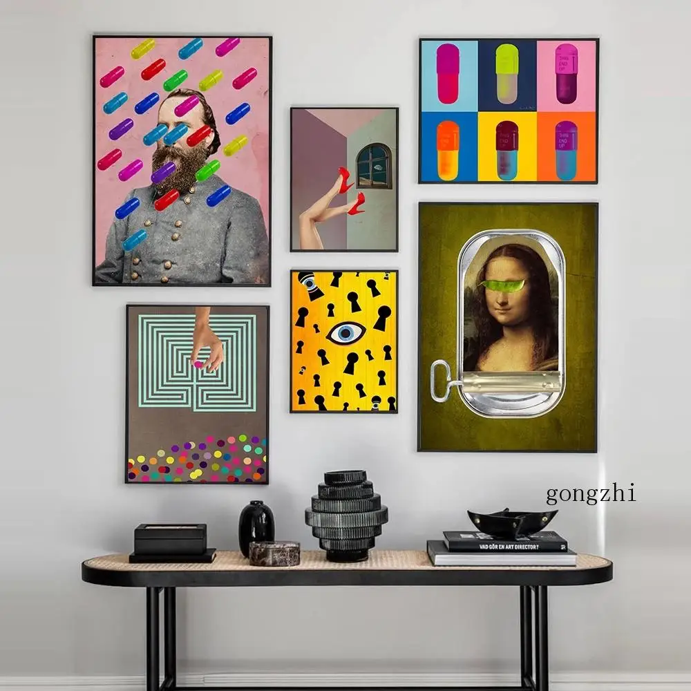 Color Pill Retro Mona Lisa Classic Exhibition Posters Prints Canvas Painting Wall Artwork Pictures Background Wall Decoration
Color Pill Retro Mona Lisa Classic Exhibition Posters Prints Canvas Painting Wall Artwork Pictures Background Wall Decoration
