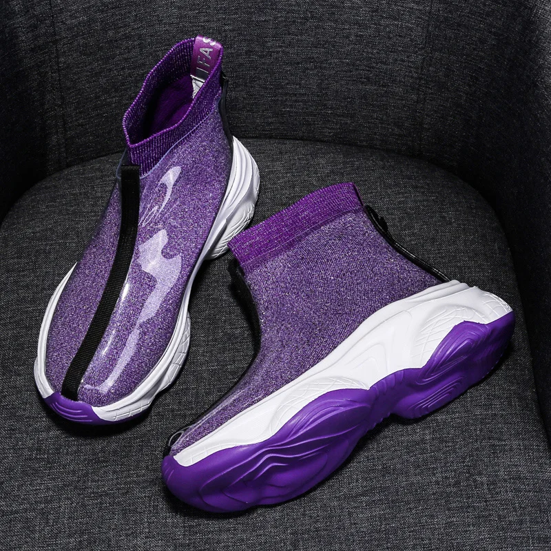 Shoes Women Flying Woven Sock Shoes Ankle Boots Waterproof Trendy Jelly Woman Casual Boots Running Shoes Rainy Shoes botas mujer
Shoes Women Flying Woven Sock Shoes Ankle Boots Waterproof Trendy Jelly Woman Casual Boots Running Shoes Rainy Shoes botas mujer