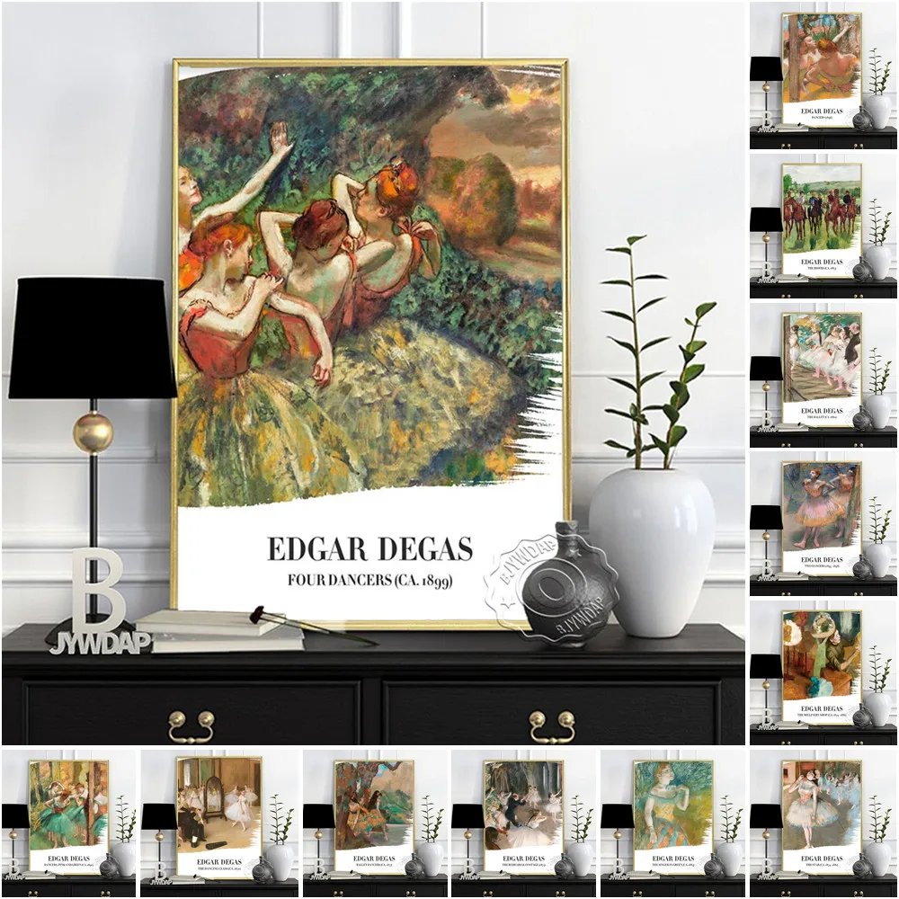 Edgar Degas Exhibition Museum Poster, Vintage Art Character Prints Canvas Painting, Retro Wall Stickers Living Room Home Decor 
Edgar Degas Exhibition Museum Poster, Vintage Art Character Prints Canvas Painting, Retro Wall Stickers Living Room Home Decor