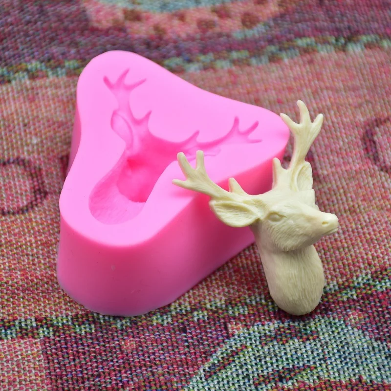 DIY Silicone Mold Deer Head Cake Decoration Decorating Fondant Cake Mold Chocolate Mould Cake Tools Kitchen Baking Accessories
DIY Silicone Mold Deer Head Cake Decoration Decorating Fondant Cake Mold Chocolate Mould Cake Tools Kitchen Baking Accessories