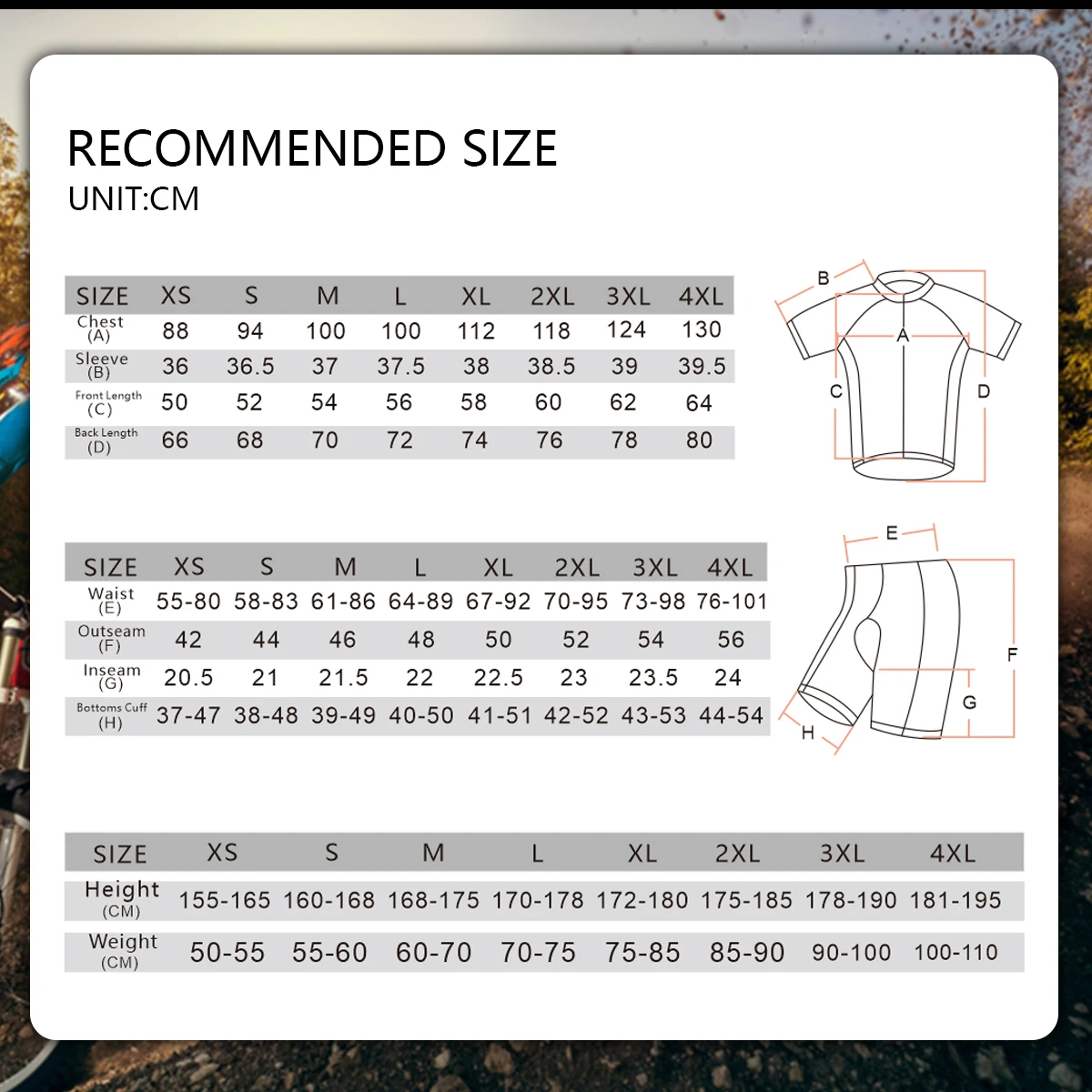 2021 Cycling Jerseys Bike Wear Clothes Quick-Dry Sun Proufe Sets Clothing Ciclismo Hombre de deporte
2021 Cycling Jerseys Bike Wear Clothes Quick-Dry Sun Proufe Sets Clothing Ciclismo Hombre de deporte