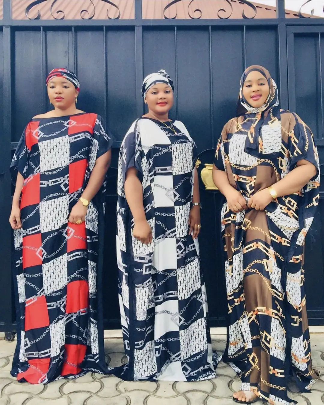 New Style African Women's Dashiki Nigeria Fashion SILK 100% Material With Scarf print Loose Long Dress Free Size
New Style African Women's Dashiki Nigeria Fashion SILK 100% Material With Scarf print Loose Long Dress Free Size