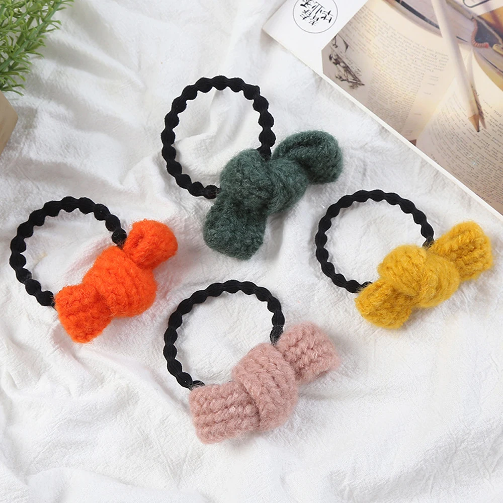 Colorful Wool Bow Rubber Band Hair Rope Rings Korean Fashion Women Sweet Girl Ponytail Hair Accessories Ponytail 
Colorful Wool Bow Rubber Band Hair Rope Rings Korean Fashion Women Sweet Girl Ponytail Hair Accessories Ponytail
