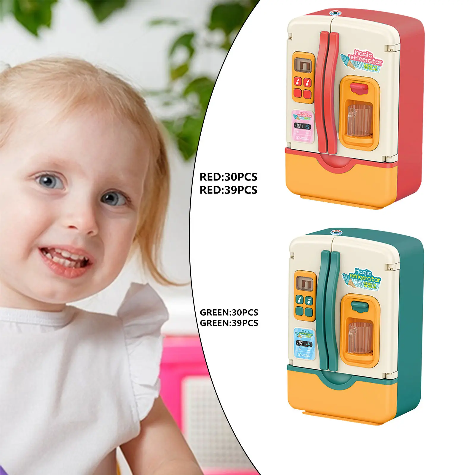 Children Simulation Pretend Play Toy Kitchen Fridge Ornament Light Large Capacity Role Play Gift for Kids Fine Motor Skills
Children Simulation Pretend Play Toy Kitchen Fridge Ornament Light Large Capacity Role Play Gift for Kids Fine Motor Skills