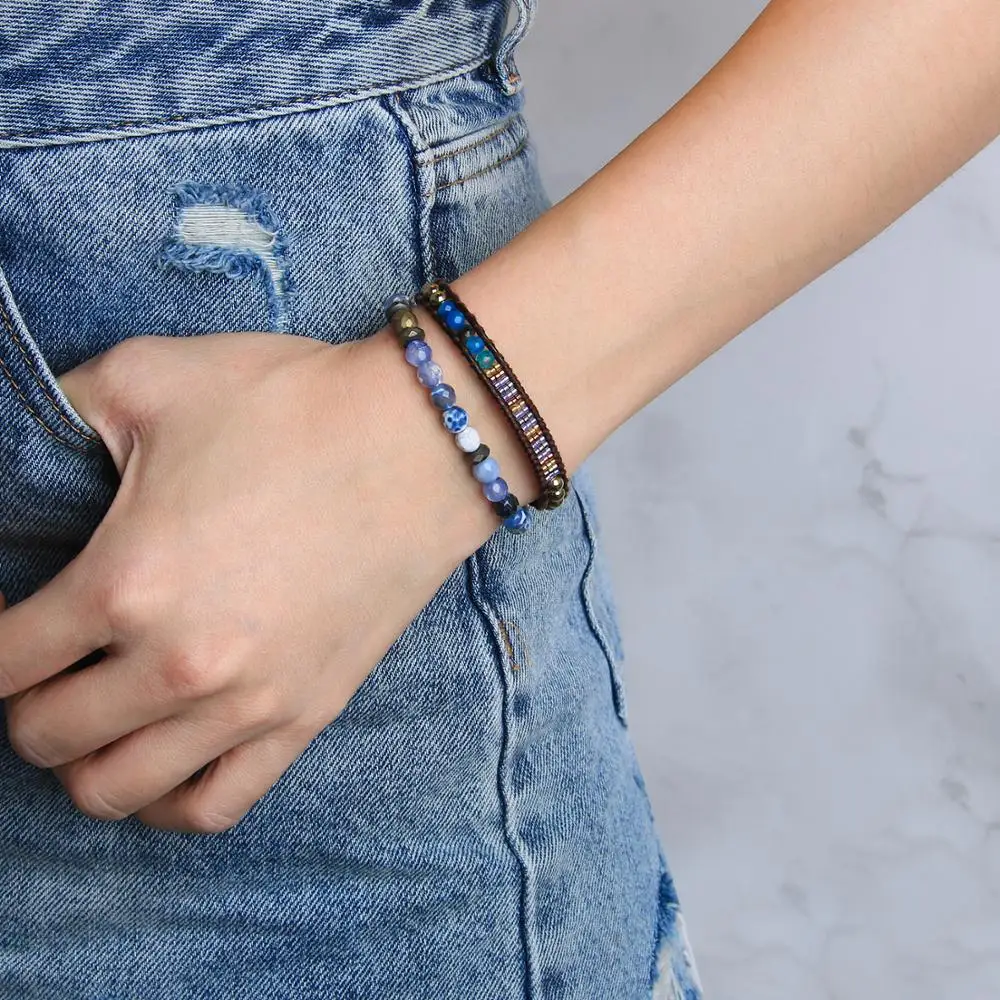 KELITCH 2020 Bracelets New Miyuki Crystal Handmade Vintage Leather Wrap Cuff Bangles Adjustable Jewelry Bracelets for Women
KELITCH 2020 Bracelets New Miyuki Crystal Handmade Vintage Leather Wrap Cuff Bangles Adjustable Jewelry Bracelets for Women