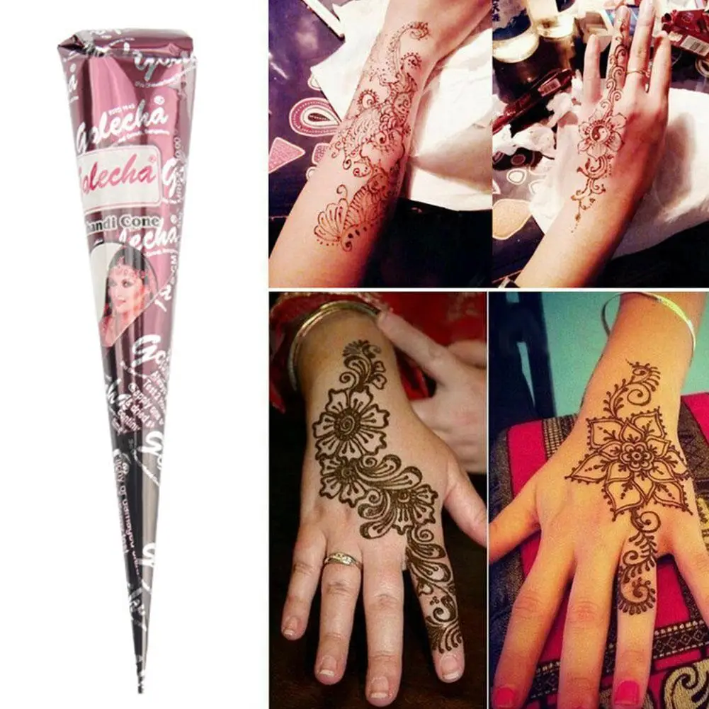 Paste Cones Body Art Sticker Body Paint Natural Herbal Henna Cones Temporary Tattoo Tattoo Ointment Pommade De Tatouage
Paste Cones Body Art Sticker Body Paint Natural Herbal Henna Cones Temporary Tattoo Tattoo Ointment Pommade De Tatouage