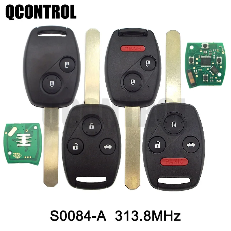 QCONTROL Автомобильный Дистанционный ключ для Honda S0084-A Accord CIVIC STREAM 313 МГц/313 8 МГц с