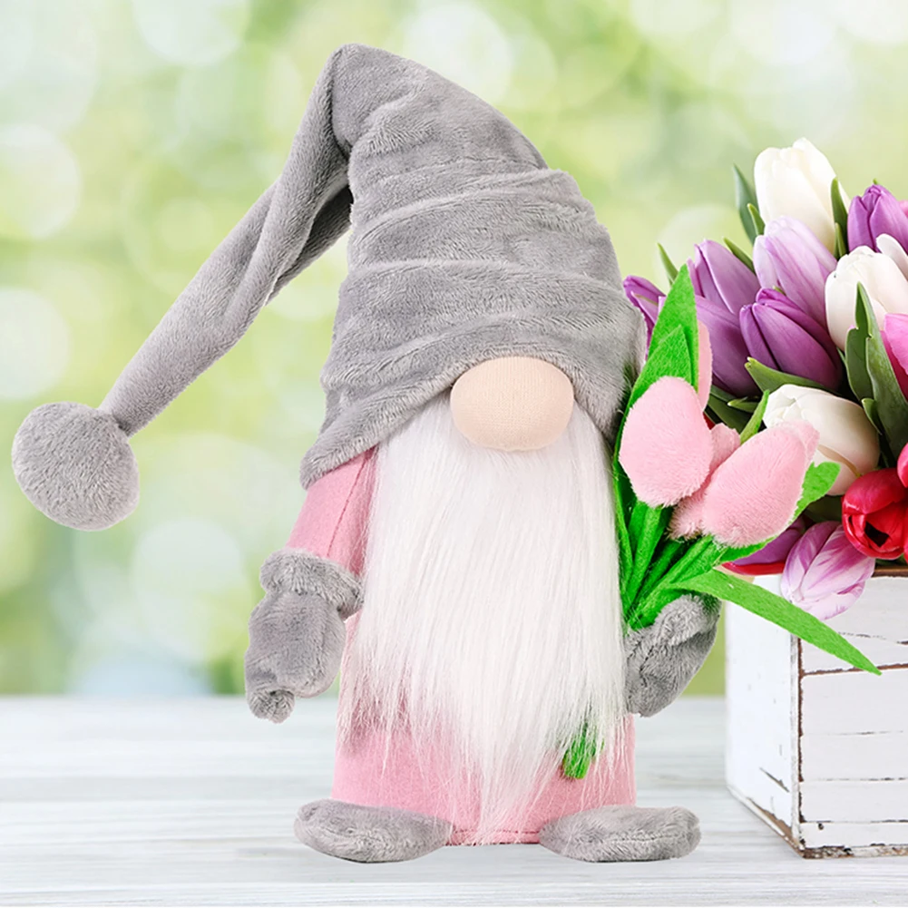 Faceless Doll Creative Holding Tulip Bouquet Gnome Elf Dwarf Festival Ornaments Happy Mothers Day Gift for Holiday Parties
Faceless Doll Creative Holding Tulip Bouquet Gnome Elf Dwarf Festival Ornaments Happy Mothers Day Gift for Holiday Parties