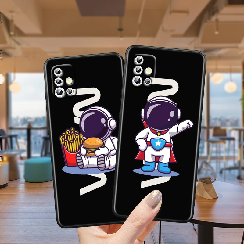 NA astronaut cute For Samsung Galaxy A52S A72 A71 A52 A51 A12 A32 A21S 4G 5G Fundas Soft Black Phone Case Capa Coque
NA astronaut cute For Samsung Galaxy A52S A72 A71 A52 A51 A12 A32 A21S 4G 5G Fundas Soft Black Phone Case Capa Coque
