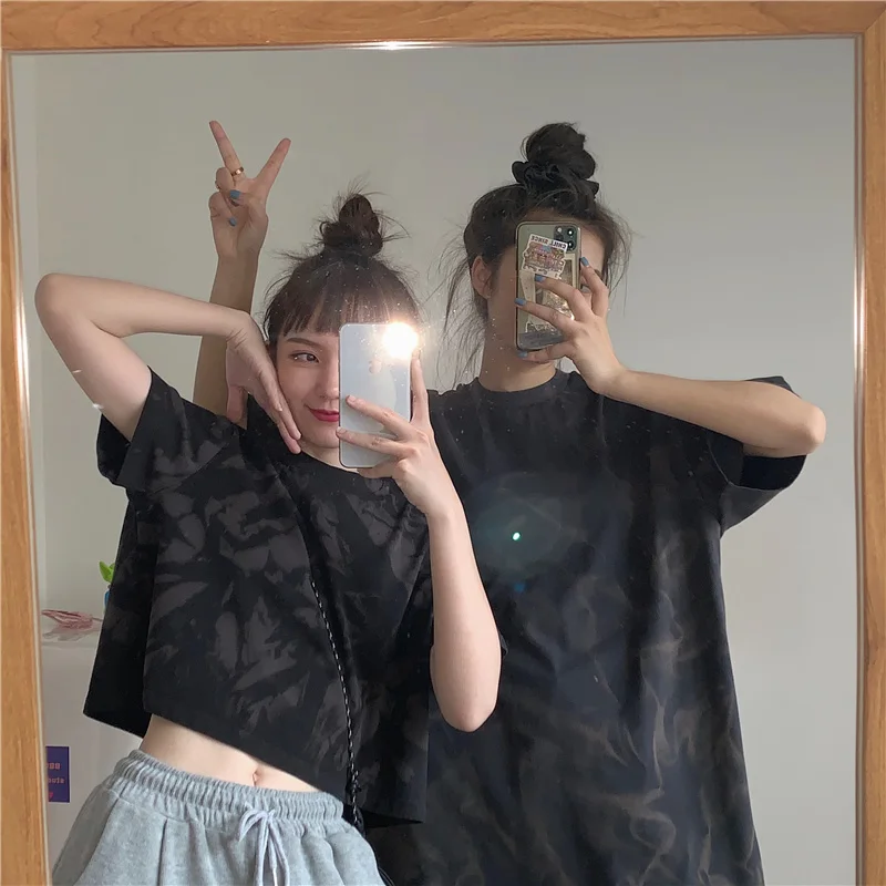 Girlfriends Clothes Short-Sleeved T-shirt Women's Summer Korean Loose Ins Trendy European and american Hot Girl Style Wear High
Girlfriends Clothes Short-Sleeved T-shirt Women's Summer Korean Loose Ins Trendy European and american Hot Girl Style Wear High