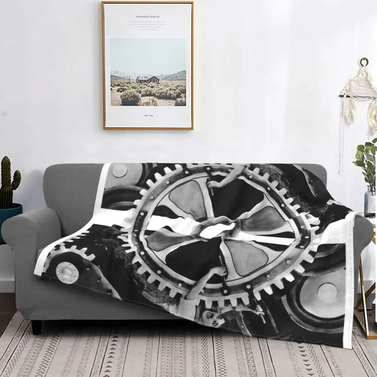 Modern Times-colcha a cuadros para cama, manta de muselina, fundas de Winter 
Modern Times-colcha a cuadros para cama, manta de muselina, fundas de Winter