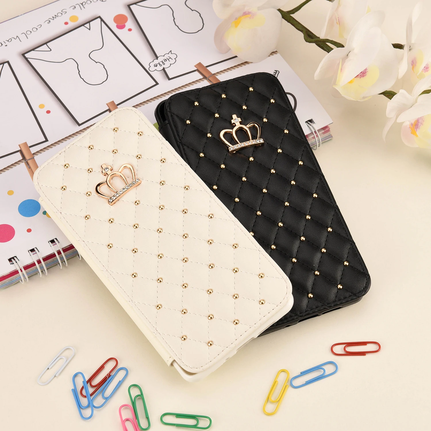 Crown For iPhone 6 6S 7 8 11 12 Pro Plus X XR XS Max SE Case Wallet Leather Flip Stand Fashion Cases Cover Mobile Phone Bag
Crown For iPhone 6 6S 7 8 11 12 Pro Plus X XR XS Max SE Case Wallet Leather Flip Stand Fashion Cases Cover Mobile Phone Bag