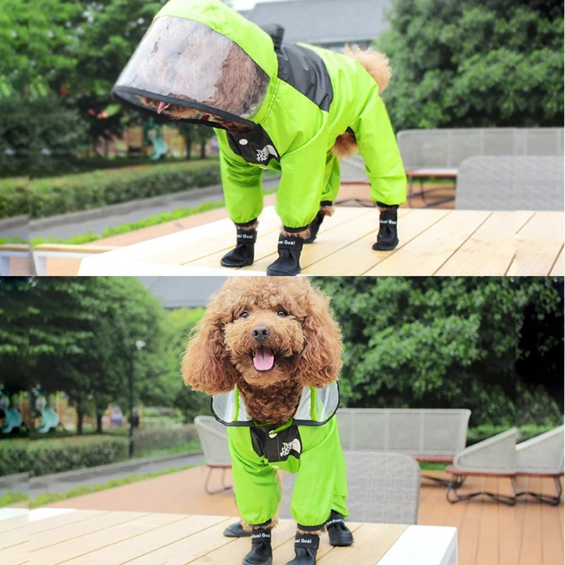 Four Seasons Universal Raincoat For Dogs Four-Legged Transparent PU Waterproof Clothes Pet All-Inclusive Hooded Raincoat
Four Seasons Universal Raincoat For Dogs Four-Legged Transparent PU Waterproof Clothes Pet All-Inclusive Hooded Raincoat