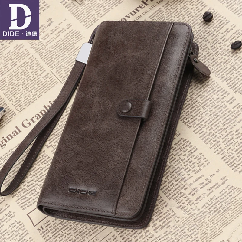 DIDE Long Wallets Genuine Leather Clutch Bag Men Purse Cash Wallet Phone bag Fashion Wallet Male Zipper Man Bag Card Holder
DIDE Long Wallets Genuine Leather Clutch Bag Men Purse Cash Wallet Phone bag Fashion Wallet Male Zipper Man Bag Card Holder