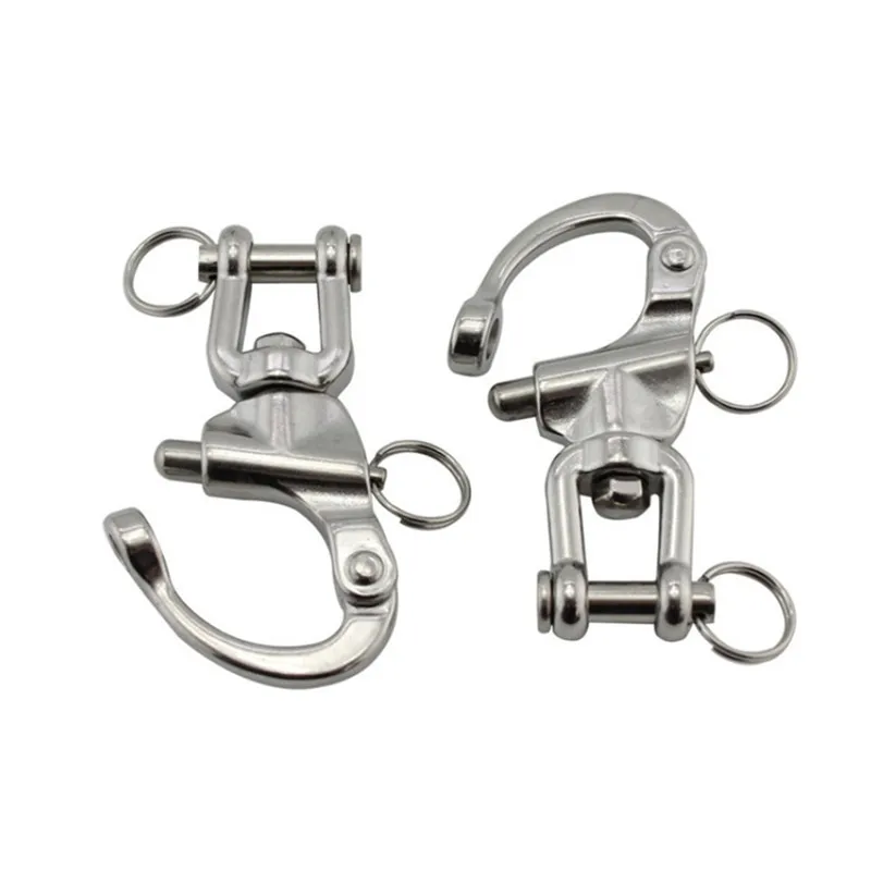 Snap Swivel 316 Stainless Steel Shackle Marine Boat Sail Hardware 6.8 x 3 cm Heavy duty high strength swivel snap shackle hook
Snap Swivel 316 Stainless Steel Shackle Marine Boat Sail Hardware 6.8 x 3 cm Heavy duty high strength swivel snap shackle hook
