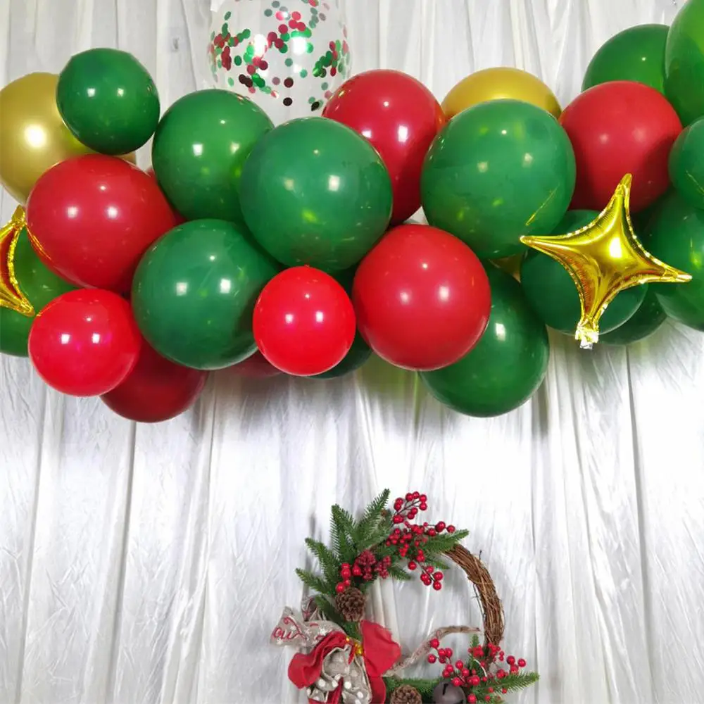 119pcs/set Balloons Set Merry Christmas Globos Red Green Golden Ballons Indoor Christmas Party Decors
119pcs/set Balloons Set Merry Christmas Globos Red Green Golden Ballons Indoor Christmas Party Decors