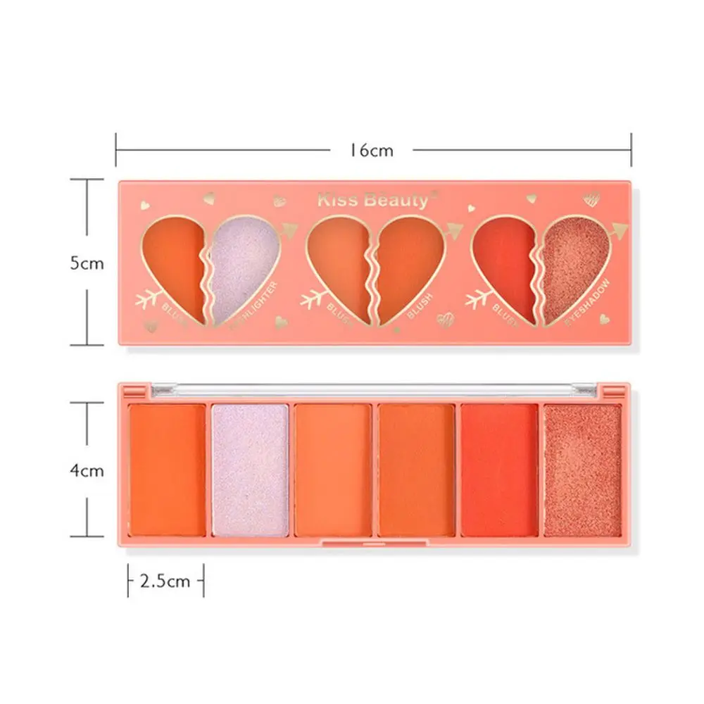 Kiss Beauty 6 Colors Face Blush Rouge Mineralize Makeup Blush Brozer Lights Lighting Professional Palette Makeup Cosmetics
Kiss Beauty 6 Colors Face Blush Rouge Mineralize Makeup Blush Brozer Lights Lighting Professional Palette Makeup Cosmetics