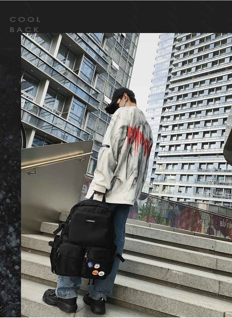 BB951 new Large capacity tooling travel backpack super fire high school female college student simple schoolbag
BB951 new Large capacity tooling travel backpack super fire high school female college student simple schoolbag