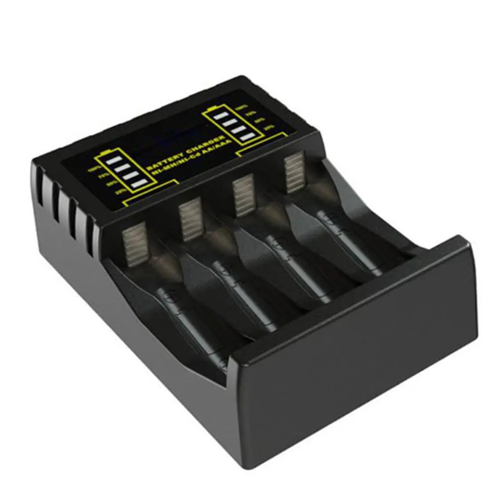 4 slot Battery Charger for AAA/AA Rechargeable Battery Short Circuit Protection with LED Indicator Ni-MH/Ni-Cd charger
4 slot Battery Charger for AAA/AA Rechargeable Battery Short Circuit Protection with LED Indicator Ni-MH/Ni-Cd charger