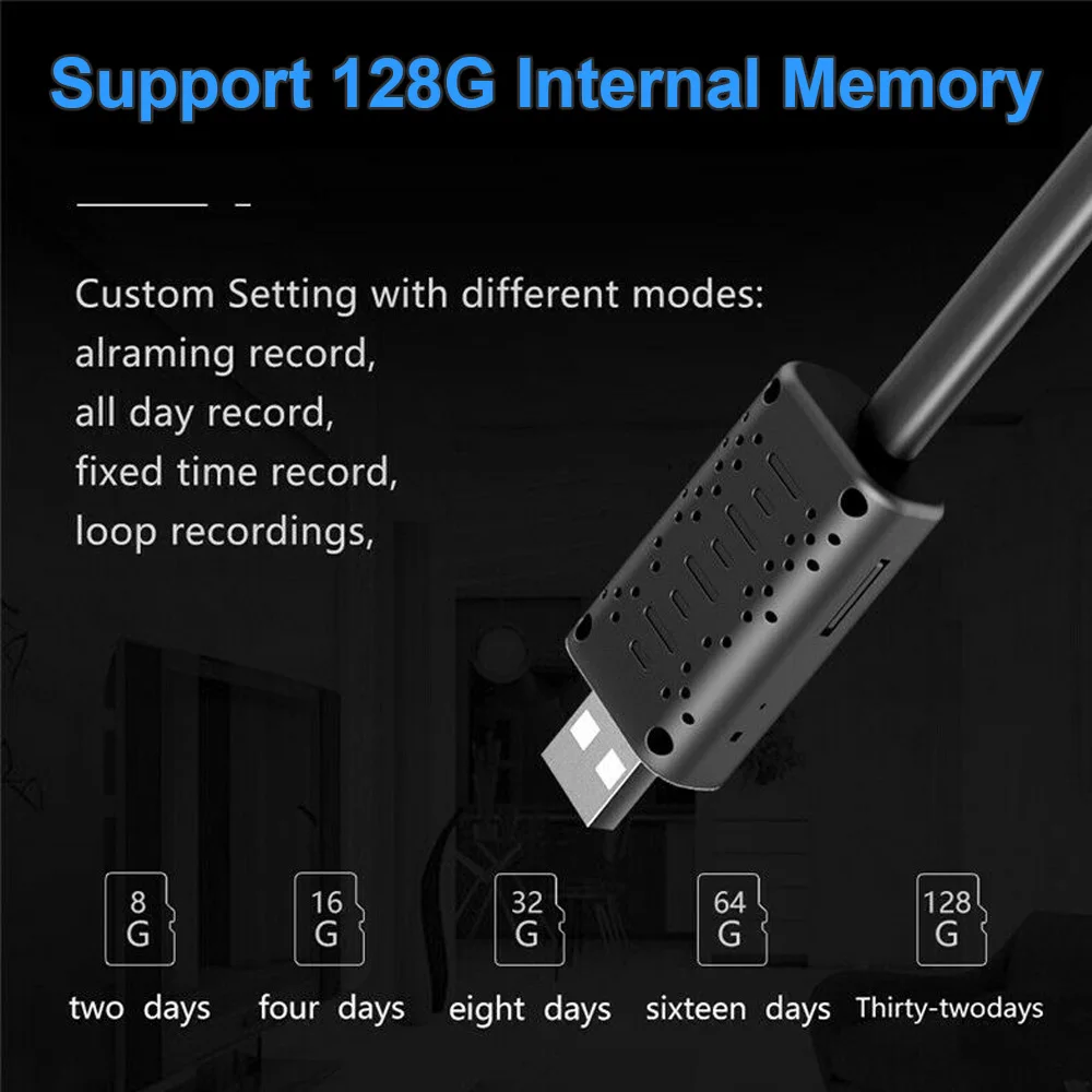 HD Smart Mini Camera Wifi USB Portable Real-time Surveillance IP Camera Wireless Home Camera
HD Smart Mini Camera Wifi USB Portable Real-time Surveillance IP Camera Wireless Home Camera