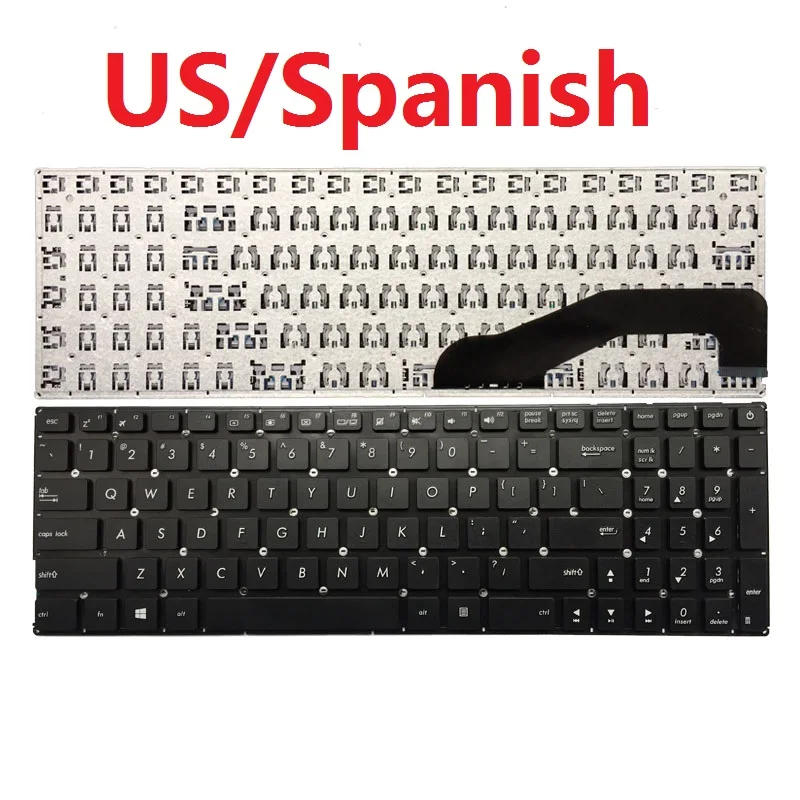 

US/SP/Spanish laptop Keyboard for ASUS X540 X540L X540LA X540LJ X540S X540SA X540SC A540 A540LA A540LJ A540SA A540SC A540YA
